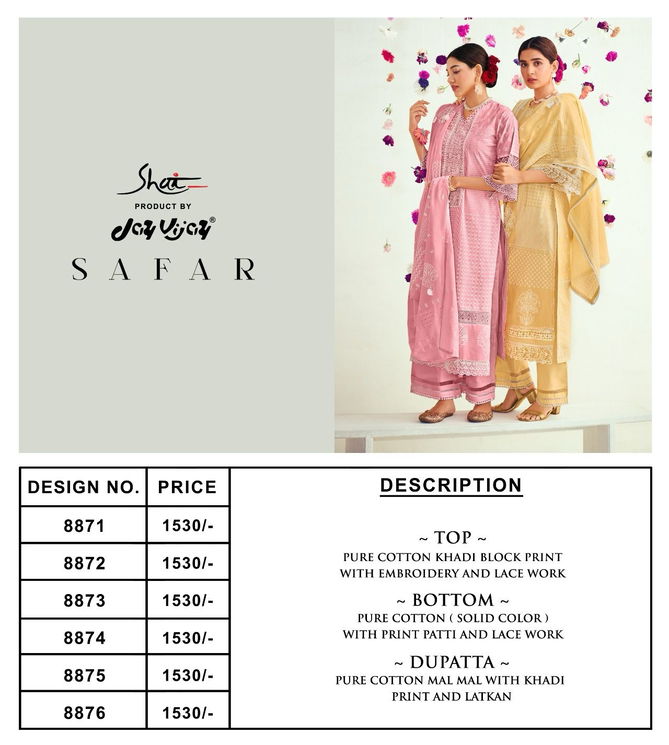 Safar By Jay Vijay Khadi Cotton Printed Suits Wholesale Suppliers In Mumbai